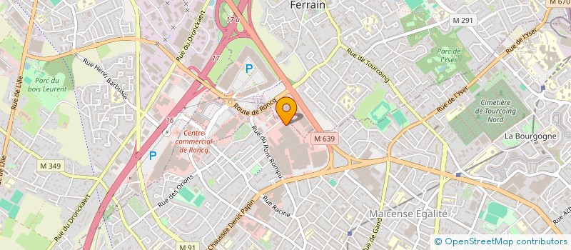 localisation de l'entreprise DRM CORP à LILLE