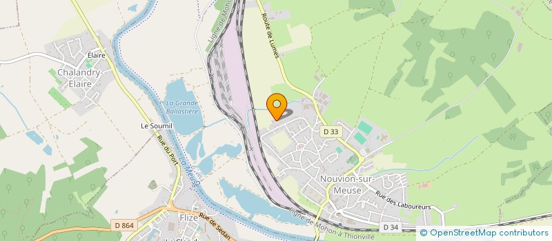 localisation de l'entreprise DRM GESTION  NOUVION-SUR-MEUSE