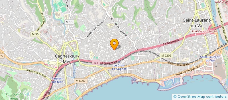 localisation de l'entreprise DROG DISTRIBUTION à CAGNES-SUR-MER