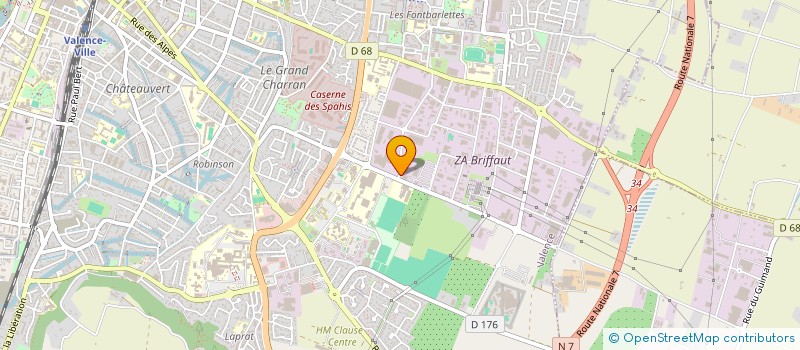 localisation de l'entreprise DROG'ESPACE COUCHON à VALENCE
