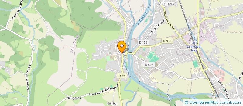 localisation de l'entreprise DROGUERIE BERNADE à NAY