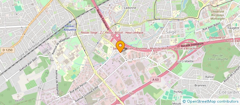 localisation de l'entreprise DROGUERIE BORDELAISE  PESSAC