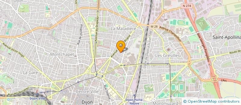 localisation de l'entreprise DROGUERIE COLLECTIVITES PROFESSIONNELS à DIJON