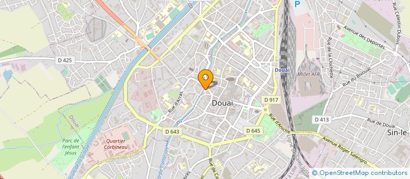 localisation de l'entreprise DROGUERIE DOUAISIENNE  DOUAI