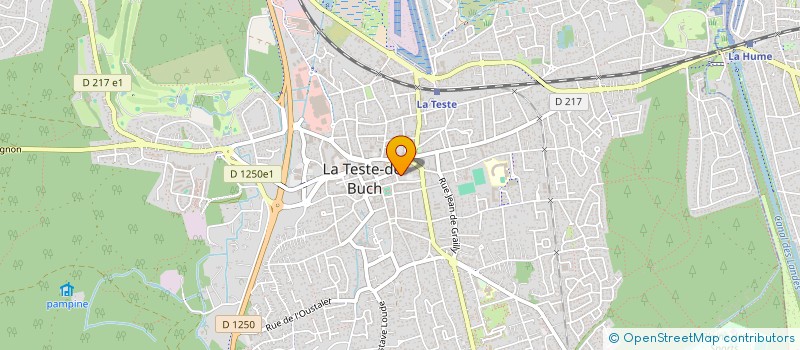localisation de l'entreprise DROGUERIE DU CENTRE à LA TESTE-DE-BUCH