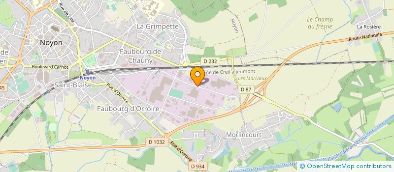 localisation de l'entreprise DROGUERIE FINET GOSSET à NOYON