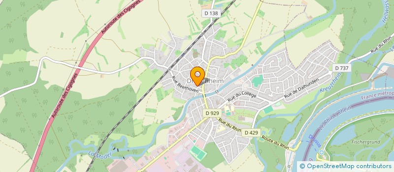 localisation de l'entreprise DROGUERIE KAUTZMANN  DRUSENHEIM