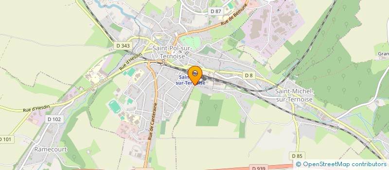 localisation de l'entreprise DROGUERIE LEROY  SAINT-POL-SUR-TERNOISE