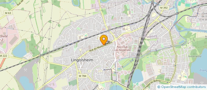 localisation de l'entreprise DROGUERIE MODERNE  LINGOLSHEIM