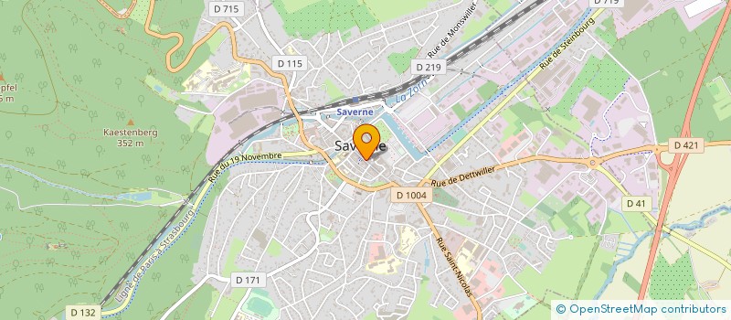 localisation de l'entreprise DROGUERIE PARFUMERIE STEMMER à SAVERNE
