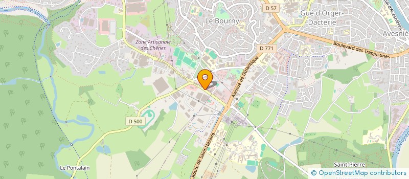 localisation de l'entreprise DROGUERIE-QUINCAILLERIE GAUME ET FILS à GENNES-VAL-DE-LOIRE