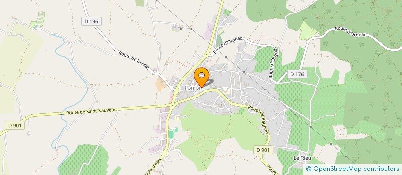 localisation de l'entreprise DROGUERIE SARRAZIN à BARJAC