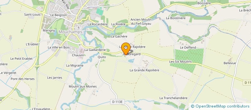 localisation de l'entreprise DROILLARD RIVAL  MOUCHAMPS