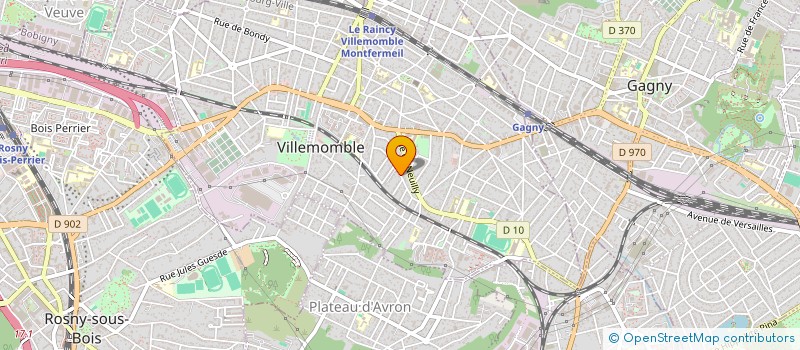 localisation de l'entreprise DROIN à VILLEMOMBLE