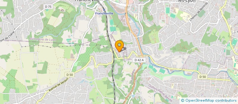 localisation de l'entreprise DROINVEST  CHAPONOST