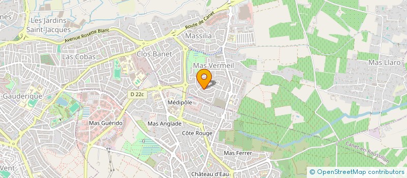 localisation de l'entreprise DROIT A L'EMPLOI 66 à PERPIGNAN