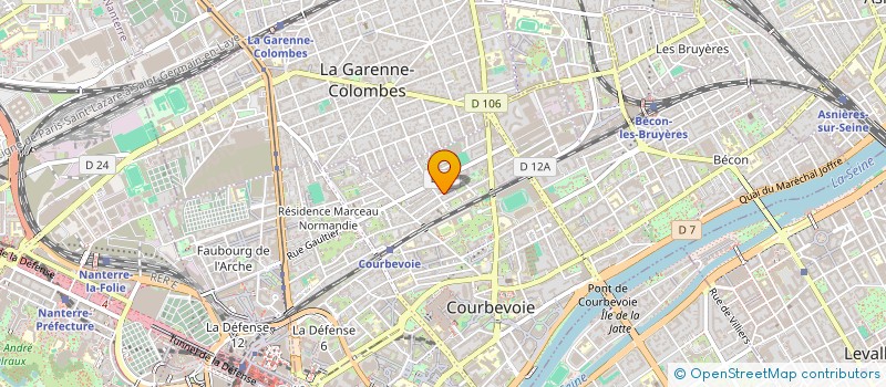 localisation de l'entreprise DROIT A LA LIBERTE à COURBEVOIE