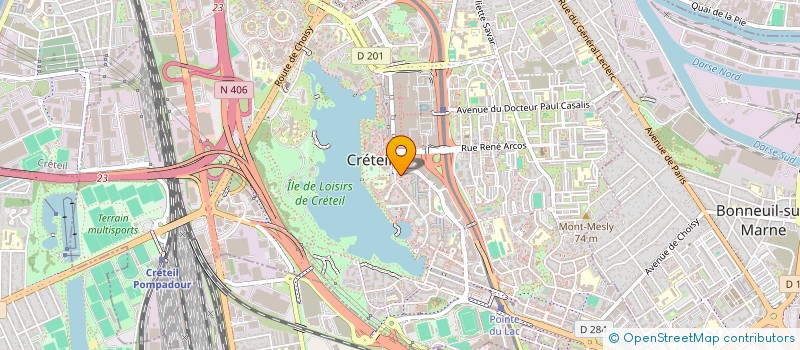 localisation de l'entreprise DROIT AU BONHEUR & DIGNITE ADBD à CRETEIL