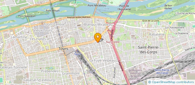 localisation de l'entreprise DROIT AU LOGEMENT 37 (DAL 37)  TOURS