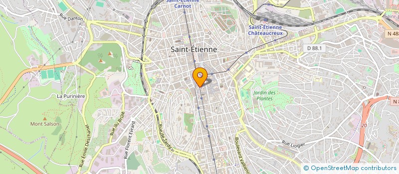 localisation de l'entreprise DROIT CITOYEN SUPPORT JURIDIQUE à SAINT-ETIENNE