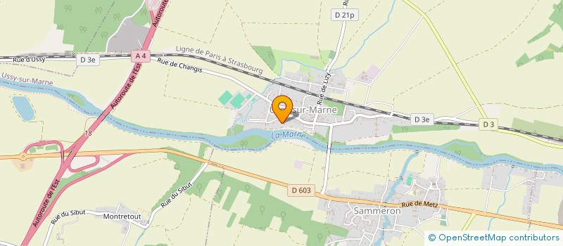 localisation de l'entreprise DROIT CONFORMITE BANQUE FINANCE & PEDAGOGIE.  USSY-SUR-MARNE