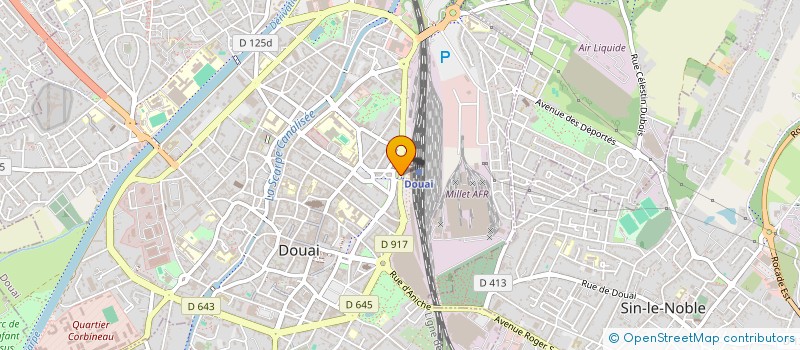 localisation de l'entreprise DROIT D VELO DOUAISIS à DOUAI