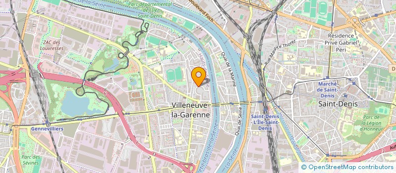 localisation de l'entreprise DROIT DE VIVRE SANS FRONTIERE à VILLENEUVE-LA-GARENNE