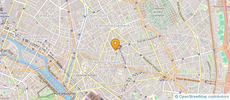 localisation de l'entreprise DROIT DU PASSAGER SAS  PARIS