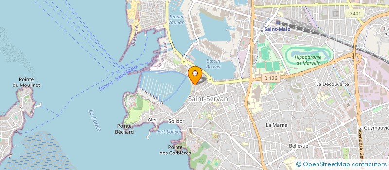 localisation de l'entreprise DROITS DE CITE  SAINT-MALO