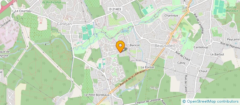 localisation de l'entreprise DROITS DES LYCEENS  CANEJAN