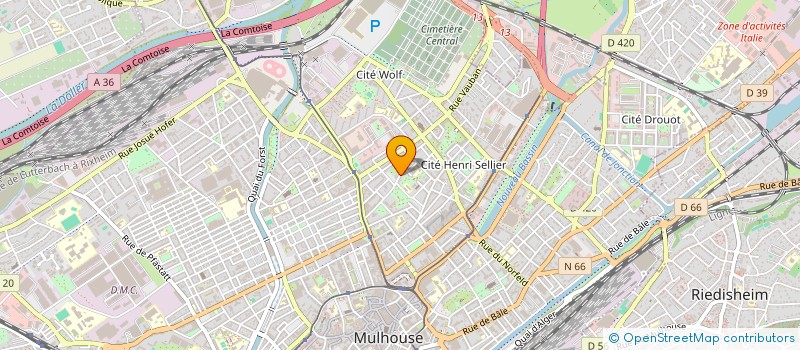 localisation de l'entreprise DROITS ET DEVOIRS DES ALGERIENS  MULHOUSE