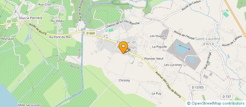 localisation de l'entreprise DROLAN  PRIGNAC-ET-MARCAMPS