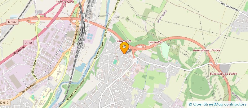 localisation de l'entreprise DROLD'ART  BUXEROLLES