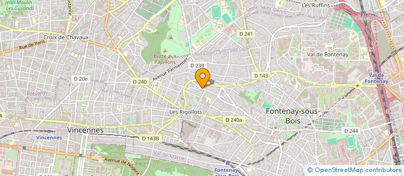 localisation de l'entreprise DROLDAX à FONTENAY-SOUS-BOIS
