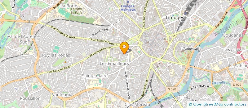 localisation de l'entreprise DROLE DE VIE à LIMOGES