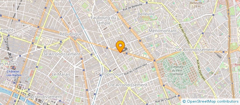 localisation de l'entreprise DROLE DE ZEBRE à PARIS