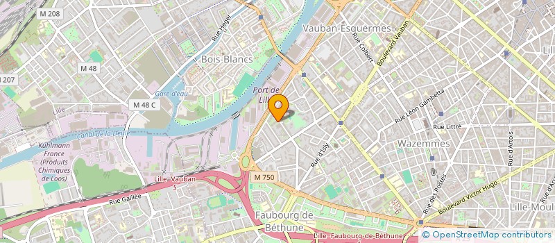 localisation de l'entreprise DROLEZ GUERRIER à LILLE