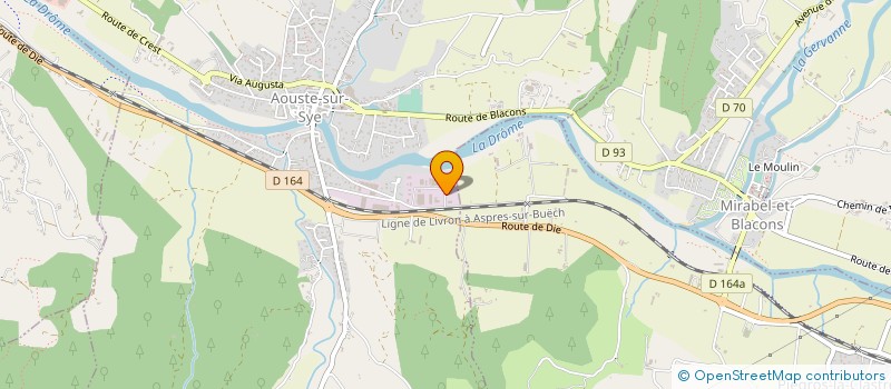 localisation de l'entreprise DROMACON BTP à AOUSTE-SUR-SYE