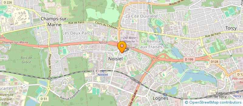 localisation de l'entreprise DROMACTIF SCS  NOISIEL