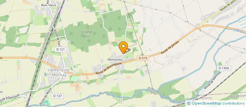 localisation de l'entreprise DROMAGRI  LAPEYROUSE-MORNAY