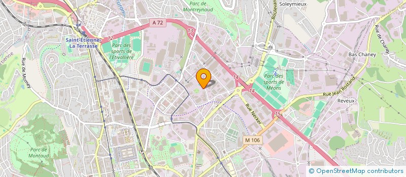 localisation de l'entreprise DROMALINE  SAINT-ETIENNE