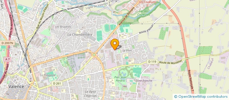 localisation de l'entreprise DROME AGRICULTURE à VALENCE