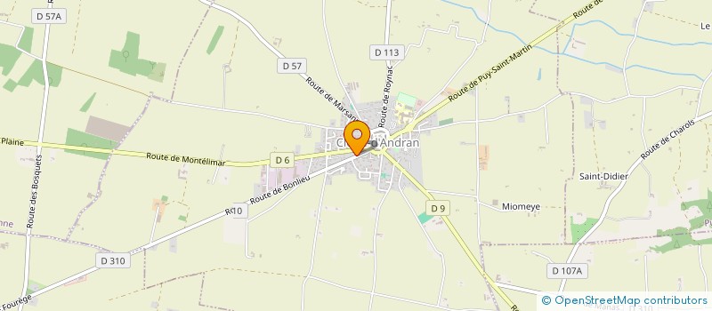 localisation de l'entreprise DROME ARDECHE BOIS DE CHAUFFAGE  CLEON-D'ANDRAN