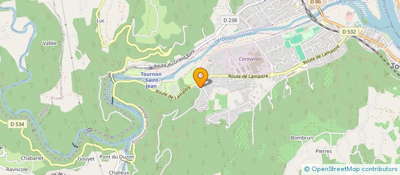 localisation de l'entreprise DROME ARDECHE CARRELAGE à TOURNON-SUR-RHONE