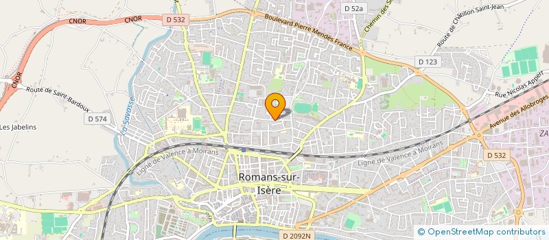 localisation de l'entreprise DROME ARDECHE COORDINATION à ROMANS-SUR-ISERE