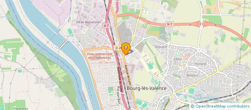 localisation de l'entreprise DROME ARDECHE IMMOBILIER  VALENCE