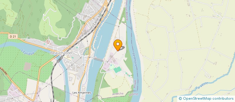 localisation de l'entreprise DROME ARDECHE SERRURERIE à BEAUCHASTEL