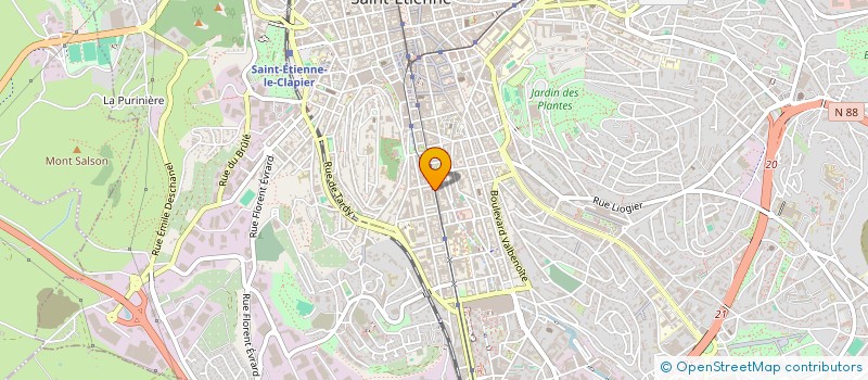 localisation de l'entreprise DROME'AUTO SARL à SAINT-ETIENNE