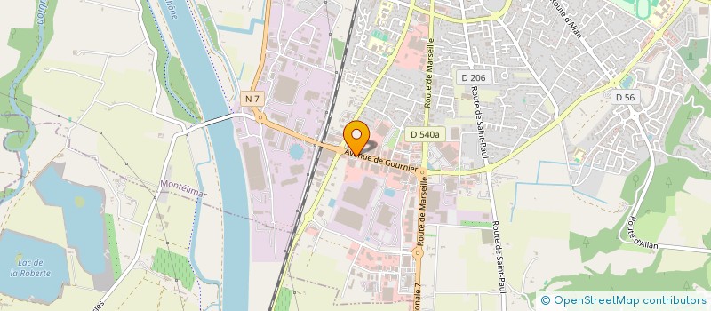 localisation de l'entreprise DROME BUREAU  MONTELIMAR