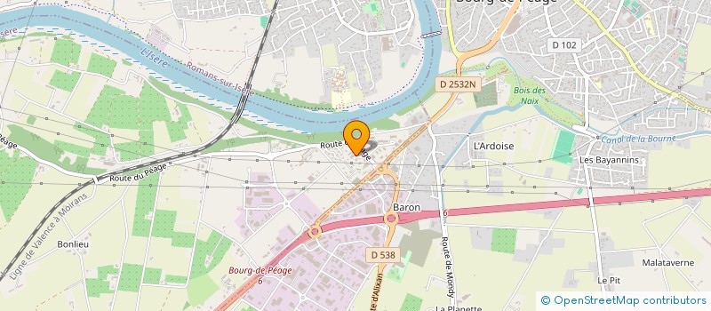 localisation de l'entreprise DROME CAMPING CAR à SAINT-MARCEL-LES-VALENCE